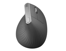 Load image into Gallery viewer, Logitech MX Vertical Wireless Mouse - Ergonomic Design Reduces Muscle Strain, Rechargeable, Graphite - Optical - Cable/Wireless - Bluetooth/Radio