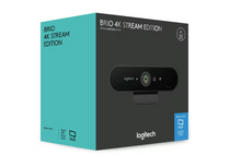 Load image into Gallery viewer, Logitech BRIO Webcam - 90 fps - Black - USB 3.0 - 4096 x 2160 Video - Auto-focus - Clip, Tripod Mount - 5x Digital Zoom - Microphone - Notebook, Monitor