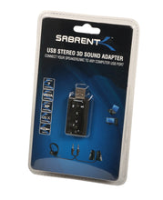 Load image into Gallery viewer, Sabrent 3D Audio Sound Card USB Adapter