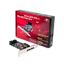 Load image into Gallery viewer, Vantec 6-Port 6Gb/s PCIe RAID Host Card with HyperDuo Technology