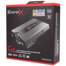 Load image into Gallery viewer, Creative Labs Sound BlasterX G6 Hi-Res Gaming DAC and USB Sound Card
