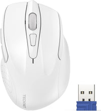 Load image into Gallery viewer, Wireless Mouse, 2.4G Ergonomic Optical Mouse/White