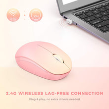 Load image into Gallery viewer, Wireless Mouse/ Gradient Pink