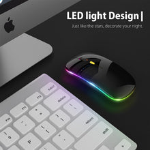 Load image into Gallery viewer, LED Wireless Mouse/Bright Black