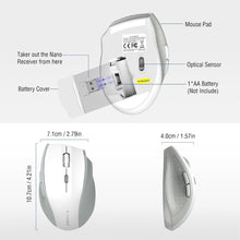 Load image into Gallery viewer, Wireless Mouse/White Gray
