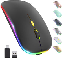 Load image into Gallery viewer, LED Wireless Mouse/Black