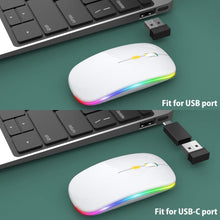Load image into Gallery viewer, LED Wireless Mouse/White
