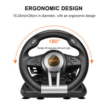 Load image into Gallery viewer, Black/Racing Wheel, V3II 180 Degree Universal Usb Car Sim Race Steering Wheel