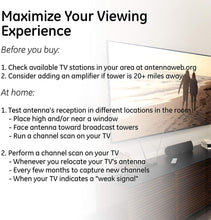 Load image into Gallery viewer, Indoor TV Antenna Amplifier/ Antenna Signal Booster/Black