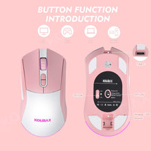 Load image into Gallery viewer, Pink Combo/ Wireless Gaming Keyboard and Mouse Combo