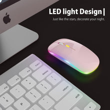 Load image into Gallery viewer, LED Wireless Mouse/Pink