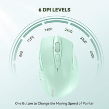 Load image into Gallery viewer, Wireless Mouse, 2.4G Ergonomic Optical Mouse/Green