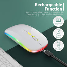 Load image into Gallery viewer, LED Wireless Mouse/White
