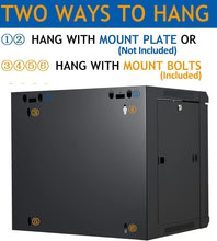 Load image into Gallery viewer, 9U Wall Mount Server Cabinet Network Rack Vented Enclosure Locking Door