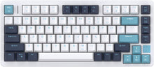 Load image into Gallery viewer, White Blue/Hot Swappable Mechanical Keyboard, Wireless TKL 75% RGB Customizable Backlit Gaming Keyboard