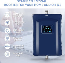 Load image into Gallery viewer, Cell Phone Signal Booster for Home, Home Cell Phone Booster with 2 Antennas