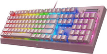 Load image into Gallery viewer, Quartz Pink/Razer BlackWidow V3 - Mechanical Gaming Keyboard