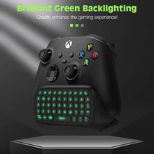 Load image into Gallery viewer, Green Backlight Keyboard for Xbox One/ Black