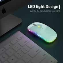 Load image into Gallery viewer, LED Wireless Mouse/Mint Green