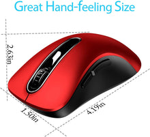 Load image into Gallery viewer, 2.4G Portable Wireless Mouse/Red