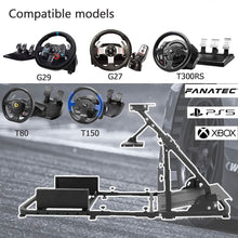 Load image into Gallery viewer, Simulator Cockpit More Stable Wheel Stand Height and Length Aadjustable Compatible