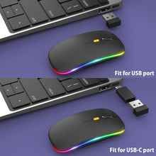 Load image into Gallery viewer, LED Wireless Mouse/Black