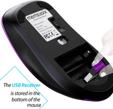 Load image into Gallery viewer, 2.4G Portable Wireless Mouse/Purple