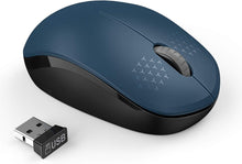 Load image into Gallery viewer, Wireless Mouse/ Blue & Black