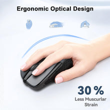 Load image into Gallery viewer, Wireless Mouse, 2.4G Ergonomic Optical Mouse/Grey