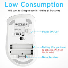 Load image into Gallery viewer, 2.4G Portable Wireless Mouse/White