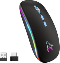 Load image into Gallery viewer, LED Wireless Mouse/Black