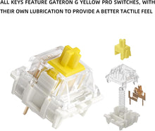 Load image into Gallery viewer, PinkBlue/Hot Swappable Mechanical Keyboard, Wireless TKL 75% RGB Customizable Backlit Gaming Keyboard