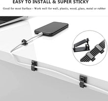 Load image into Gallery viewer, 192 PCS Cable Management Kit 4 Wire Organizer Sleeve,11 Cable Holder,35Cord Clips 10+2 Roll Cable Organizer Straps and 100 Fastening Cable Ties