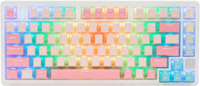 Load image into Gallery viewer, PinkBlue/Hot Swappable Mechanical Keyboard, Wireless TKL 75% RGB Customizable Backlit Gaming Keyboard
