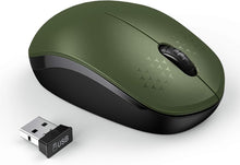 Load image into Gallery viewer, Wireless Mouse/ Green & Black