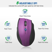 Load image into Gallery viewer, Wireless Mouse/Purple