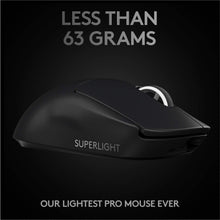 Load image into Gallery viewer, Black/Logitech G PRO X SUPERLIGHT Wireless Gaming Mouse/Compatible with PC / Mac