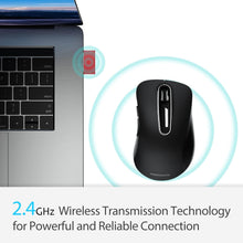Load image into Gallery viewer, 2.4G Portable Wireless Mouse/Black
