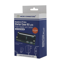 Load image into Gallery viewer, Micro Connectors Raspberry Pi Zero Starter Case Kit with Power Adapter and Cable