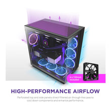 Load image into Gallery viewer, NZXT H9 Flow Tempered Glass ATX Mid-Tower Computer Case