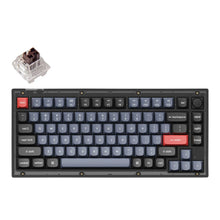 Load image into Gallery viewer, Black/Keychron V1 Wired Custom 75% Hot-Swappable Mechanical Keyboard