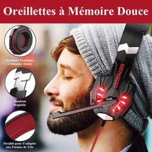 Load image into Gallery viewer, Red/Stereo Gaming Headset for PS4 PC Xbox One PS5 Controller, Noise Cancelling Over Ear Headphones with Mic