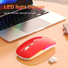 Load image into Gallery viewer, LED Wireless Mouse/Red