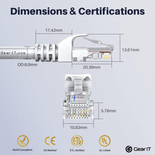 Load image into Gallery viewer, Cat6 Cable 0.5 ft 6 in (100-Pack) - Cat6 Ethernet Cable