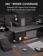 Load image into Gallery viewer, WiFi Range Extender Signal Booster,Longest Range Up to 9800sq