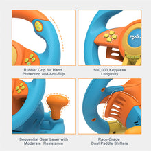 Load image into Gallery viewer, Blue/Racing Wheel, V3II 180 Degree Universal Usb Car Sim Race Steering Wheel