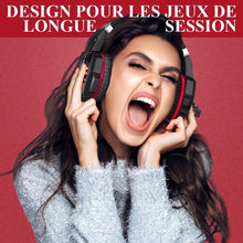 Load image into Gallery viewer, Red/Stereo Gaming Headset for PS4 PC Xbox One PS5 Controller, Noise Cancelling Over Ear Headphones with Mic