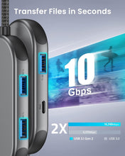 Load image into Gallery viewer, 10Gbps USB C Hub