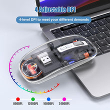Load image into Gallery viewer, LED Wireless Mouse/Clear