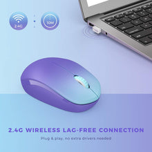 Load image into Gallery viewer, Wireless Mouse/ Gradient Purple